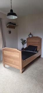 Antiek vintage oudgrenen grenen. Bed ledikant kajuitbed, Ophalen, Eenpersoons, 200 cm, Hout