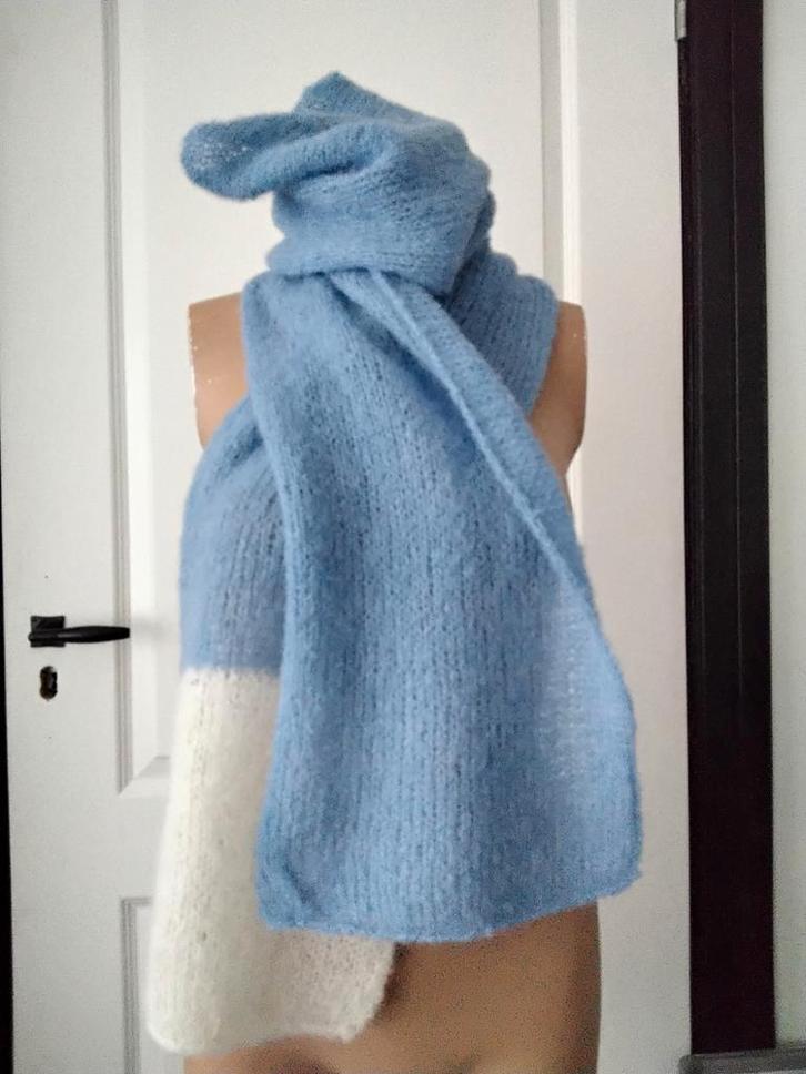 Handgebreide Zijde/Alpaca Sjaal - Nieuw!, Kleding | Dames, Mutsen, Sjaals en Handschoenen, Nieuw, Sjaal, Ophalen of Verzenden
