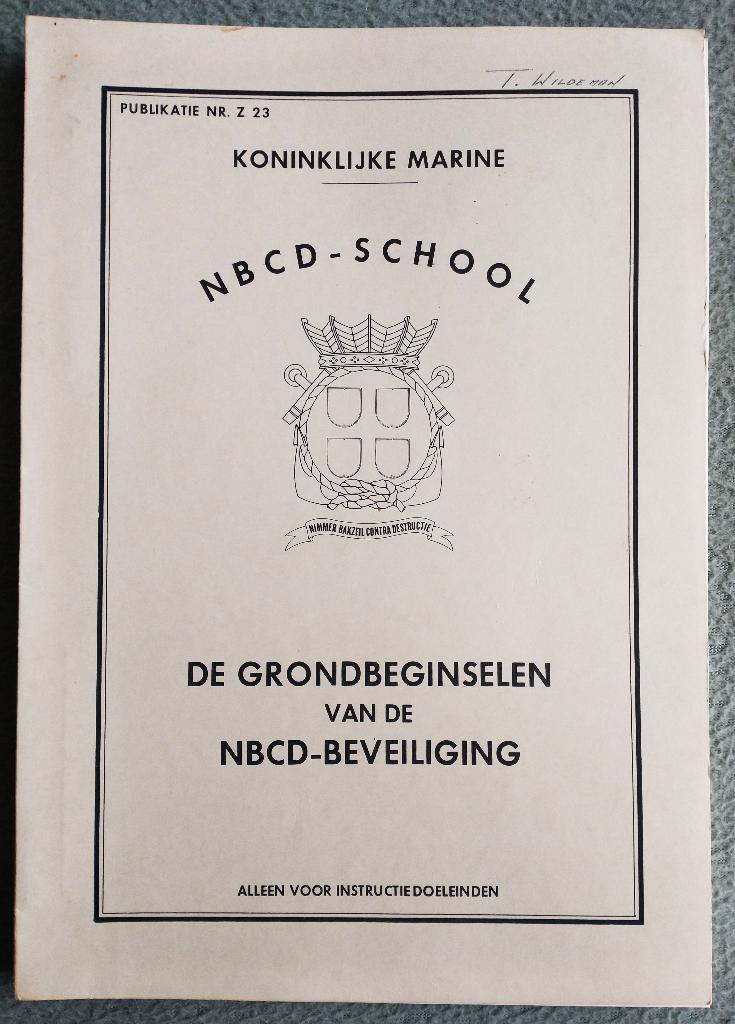 De grondbeginselen van de NBCD-beveiliging, Verzamelen, Verzenden, Marine, Nederland, Boek of Tijdschrift