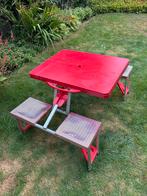Klaptafel - Picknicktafel voor Kinderen, Kinderpicknicktafel, Gebruikt, Vierkant, Aluminium