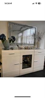 Complete woonkamer - italiaanse design hoogglans meubels, Kunststof, 150 tot 200 cm, Ophalen of Verzenden, Zo goed als nieuw