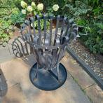 Vuurkorf met vonkenscherm en grillrooster zwart Ø 45cm, Ophalen, Gebruikt, Vuurkorf
