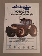 Tractor folder Lamborghini 190 RACING, Boeken, Catalogussen en Folders, Folder, Ophalen of Verzenden, Zo goed als nieuw