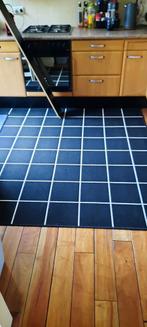 Vloerkleed 200x200 - Binnen/Buiten - Nette Staat!, Huis en Inrichting, Stoffering | Tapijten en Kleden, Ophalen, Zwart, Vierkant