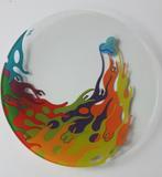 Corry Ammerlaan glaskunst - glazen schaal "Ontplooiing", Ophalen