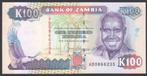 Zambia 100 kwacha  1991 Cape buffalo, Victoria Falls, Verzenden, Zambia, Los biljet