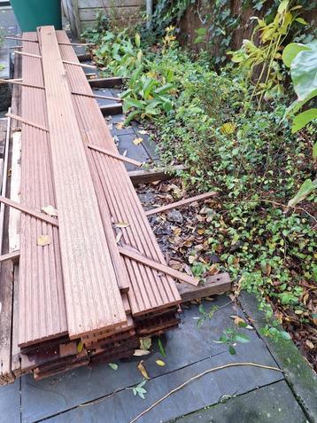  25 Guyana teak vlonderplanken nieuw beschikbaar voor biedingen