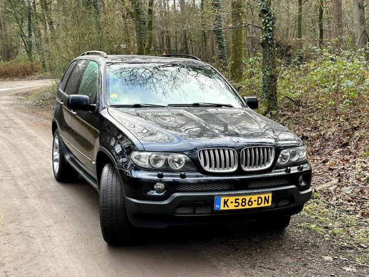 BMW X5 4.4 I AUT 2006 Zwart, Auto's, BMW, Particulier, X5, 4x4, ABS, Airconditioning, Bluetooth, Boordcomputer, Centrale vergrendeling
