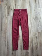 Gave zwart rood geblokte broek van Bershka, maat 36-S., Kleding | Dames, Broeken en Pantalons, Zo goed als nieuw, Onbekend, Maat 36 (S)