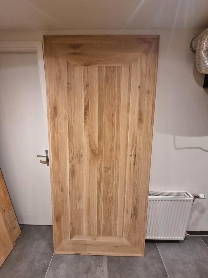 Massief eiken tafelblad (220x100x3), Huis en Inrichting, Tafels | Eettafels, Nieuw, 50 tot 100 cm, 200 cm of meer, Vijf personen of meer