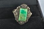 ART DECO  RING  MET JADE STEEN, Ophalen of Verzenden, Zilver