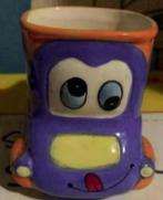 Mok, beker auto jongen, kind; pennenhouder; zo goed als nieu, Nieuw, Ophalen of Verzenden, Overige stijlen, Kop(pen) en/of Schotel(s)