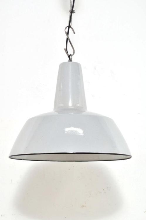 Vintage emaille lamp industrieel fabriekslamp lampen, Huis en Inrichting, Lampen | Hanglampen, Gebruikt, Ophalen of Verzenden
