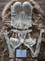Bruids lingerie set  maat s, Verzenden, Zo goed als nieuw, Carnaval