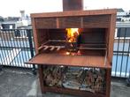 Braai - 3mm Cortenstaal, Tuin en Terras, Buitenkeukens, Ophalen, Zo goed als nieuw, Houtskool, Vrijstaand