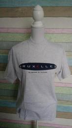 (SHIRT03) T-shirt – Grijs ‘Bruxelles’ Brussel shirt – Small, Ophalen of Verzenden, Zo goed als nieuw, Maat 46 (S) of kleiner, Grijs
