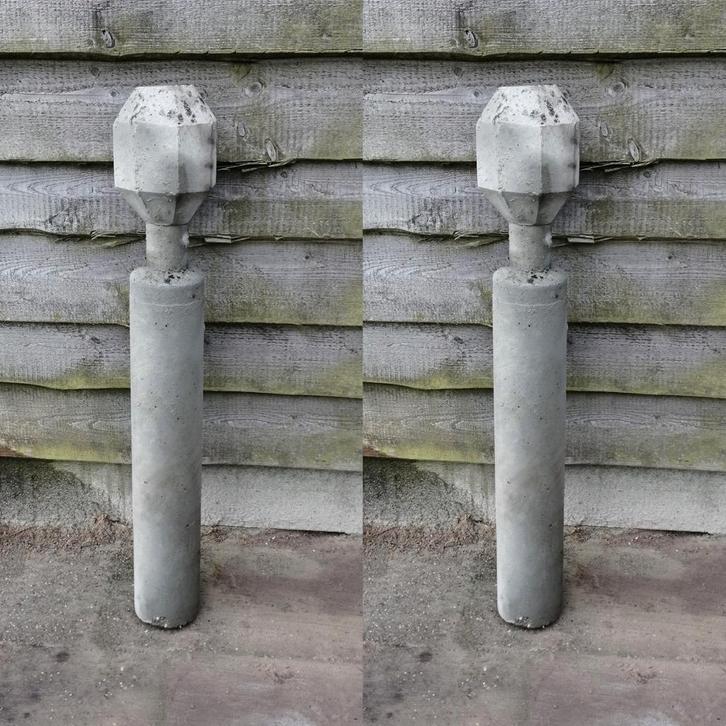 2x Betonpaal/Betonpalen (8-Kantig), Tuin en Terras, Palen, Balken en Planken, Gebruikt, Palen, Minder dan 180 cm, Ophalen