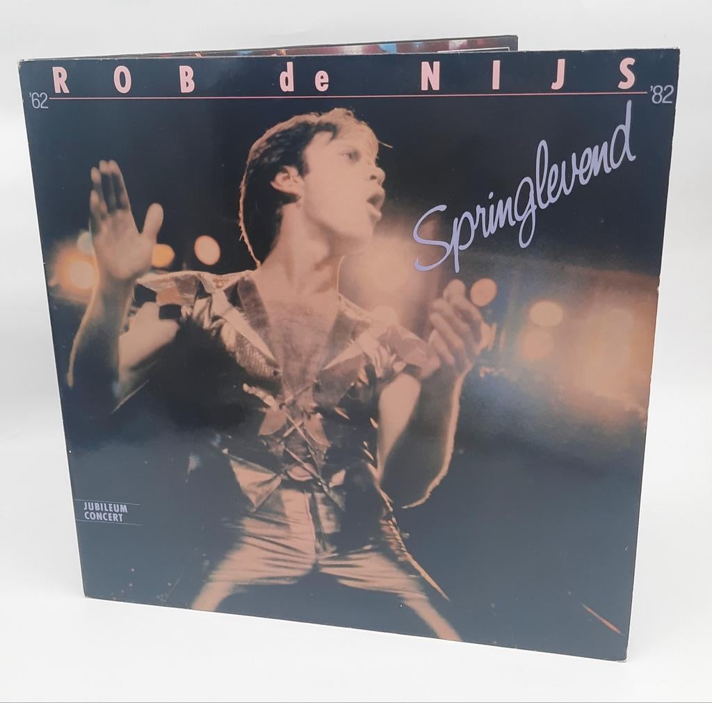 Rob de Nijs Springlevend Jubileum Concert 2 LP's + Single!, Cd's en Dvd's, Vinyl | Nederlandstalig, Ophalen of Verzenden, Gebruikt