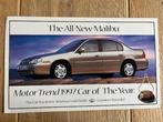 Chevrolet Malibu sheet 1997 autofolder, Boeken, Auto's | Folders en Tijdschriften, Chevrolet, Ophalen of Verzenden, Zo goed als nieuw