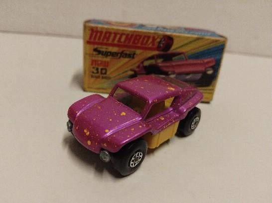 Matchbox #30 en 47 Baja Buggy & Beach Hopper Superfast 3INCH, Hobby en Vrije tijd, Modelauto's | Overige schalen, Zo goed als nieuw
