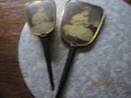 vintage kap set borstel met spiegel jaren 60, Antiek en Kunst, Ophalen of Verzenden, Rechthoekig, Minder dan 50 cm