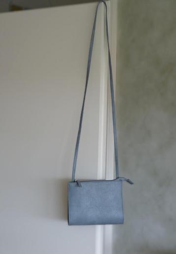 Nieuw: blauw/grijs damestasje beschikbaar voor biedingen