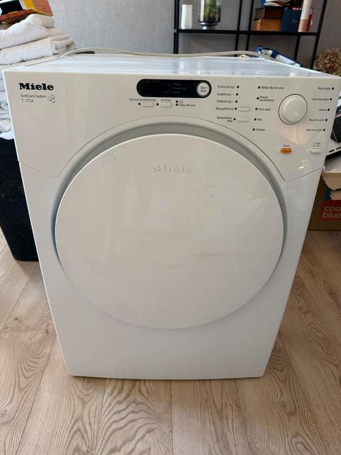 Miele SoftCare system wasdroger T 7734, Witgoed en Apparatuur, Wasdrogers, Gebruikt, Luchtafvoer, 6 tot 8 kg, 85 tot 90 cm, Ophalen