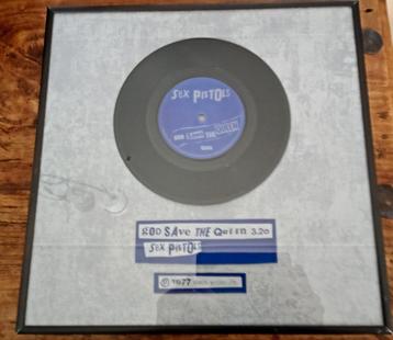 Sex Pistols - God Save The Queen Ingelijst  beschikbaar voor biedingen