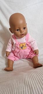 Baby born pop bruin , babyborn donker, Ophalen of Verzenden, Zo goed als nieuw, Babypop