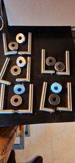 Moderne deurklinken set, Ophalen of Verzenden, Koper of Messing, Klink of Kruk