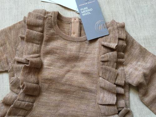 Nieuw Merino wol truitje m. ruffles mt.68/74, Disana,Dilling, Kinderen en Baby's, Babykleding | Maat 74, Nieuw, Meisje, Truitje of Vestje