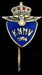 KNMV 1904 speld- blauw emaille, Verzamelen, Speldjes, Pins en Buttons, Verzenden, Gebruikt, Transport, Speldje of Pin