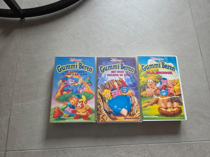Disney Gummi Beren VHS - 3 Videobanden, Cd's en Dvd's, VHS | Kinderen en Jeugd, Gebruikt, Ophalen of Verzenden
