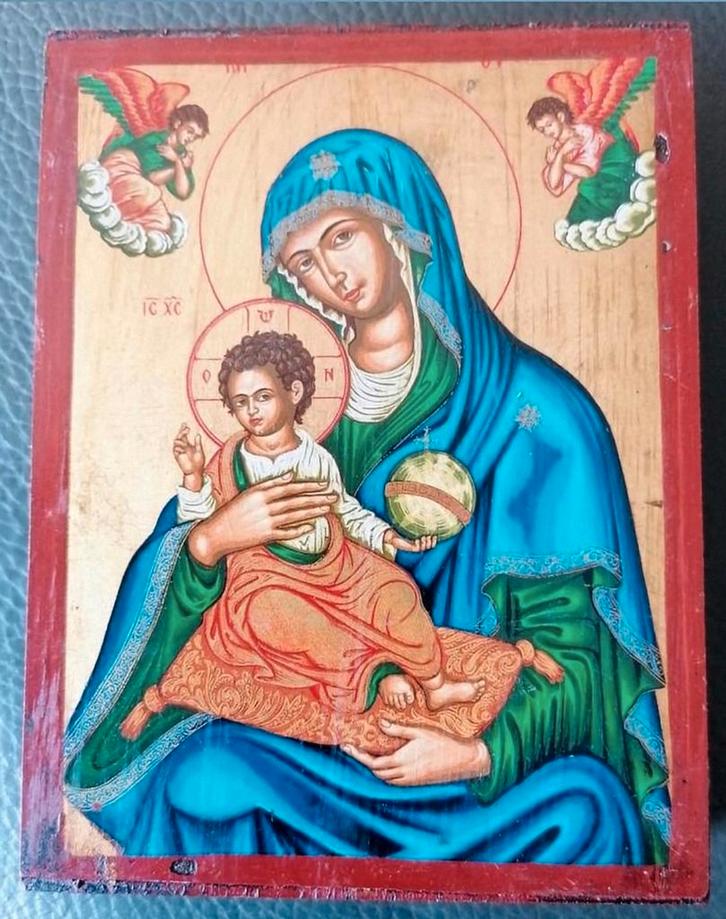 Zeer mooie icoon van Maria en Jezus., Antiek en Kunst, Antiek | Religie, Ophalen of Verzenden
