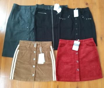 Pakket set van 5 nieuwe mini rokken rokjes S 36 *twv €320* beschikbaar voor biedingen