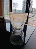 Vintage Franse Albast/Marble Vaas - Puntgaaf, Overige kleuren, Ophalen of Verzenden, Minder dan 50 cm, Glas