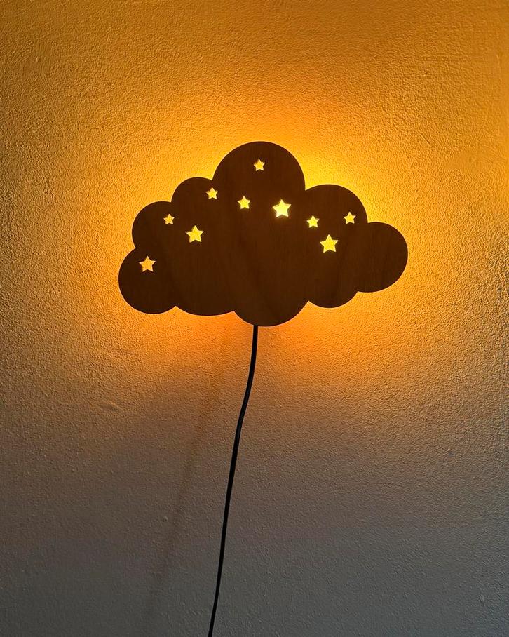 Wandlamp - Wolk, Kinderen en Baby's, Kinderkamer | Inrichting en Decoratie, Nieuw, Lamp, Ophalen of Verzenden