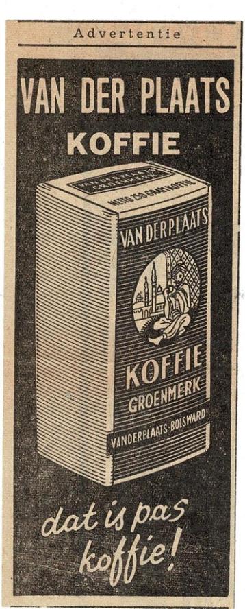 3x Suikerzakjes en 2x Van der Plaats advertenties 1946-1960 beschikbaar voor biedingen
