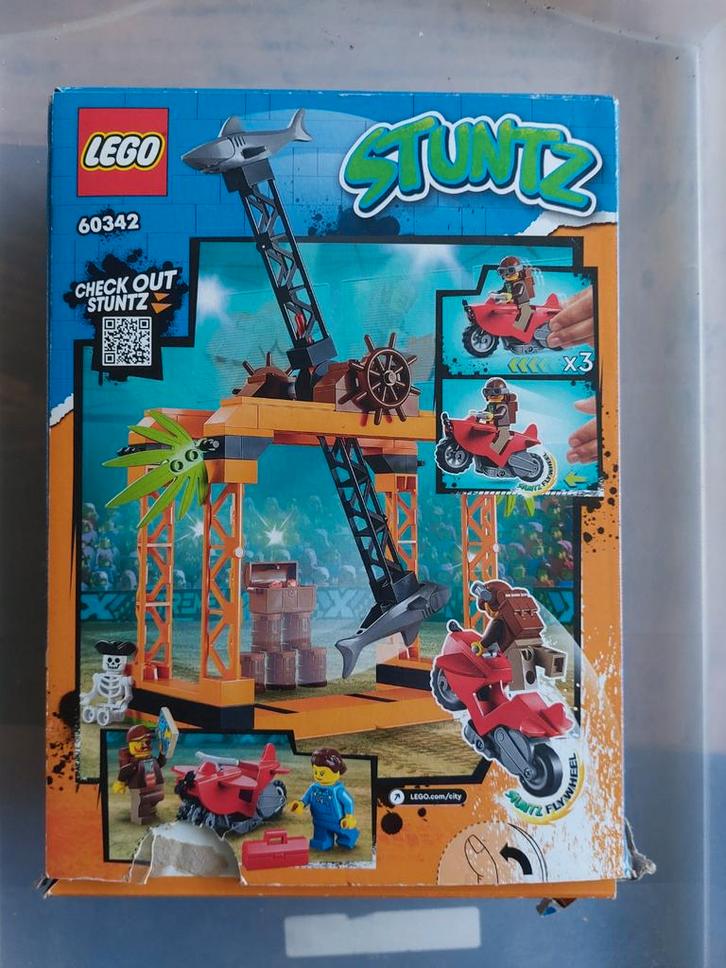 LEGO Stuntz 60342 - Shark Attack Stunt Challenge, Kinderen en Baby's, Speelgoed | Duplo en Lego, Zo goed als nieuw, Lego, Complete set