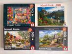 4 Schmidt puzzels, Ophalen of Verzenden, 500 t/m 1500 stukjes, Zo goed als nieuw, Legpuzzel