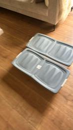 Plastick bakken 2x 80cmx40cm, Doe-het-zelf en Verbouw, Kratten en Dozen, Ophalen, Gebruikt