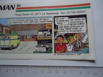 sticker oud Suske & Wiske PREESMAN 1987 Standaard strip retr beschikbaar voor biedingen