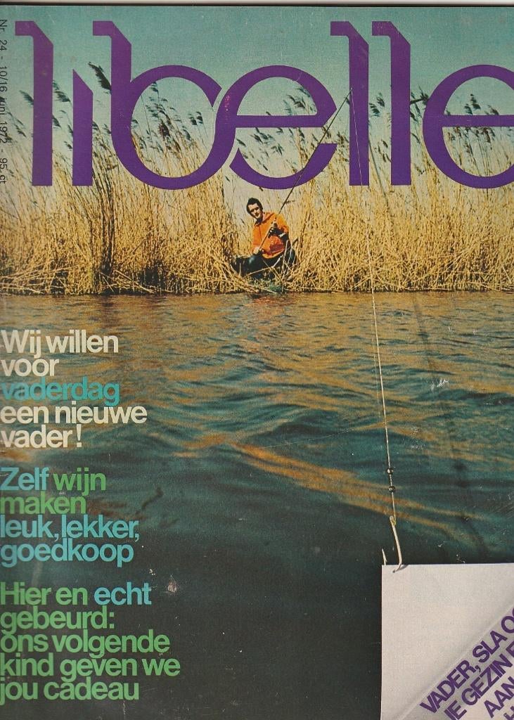 Vintage Libelle 1972 n.24 zelf wijn maken & mode, Verzenden, 1980 tot heden, Nederland, Tijdschrift