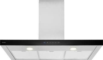 SA9) Nieuwe RVS Etna blokmodel schouwkap, 90cm, glasfront beschikbaar voor biedingen