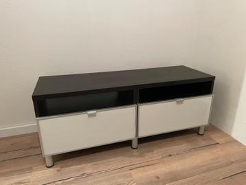 IKEA BESTA TV-meubel met lades – donkerbruin/wit