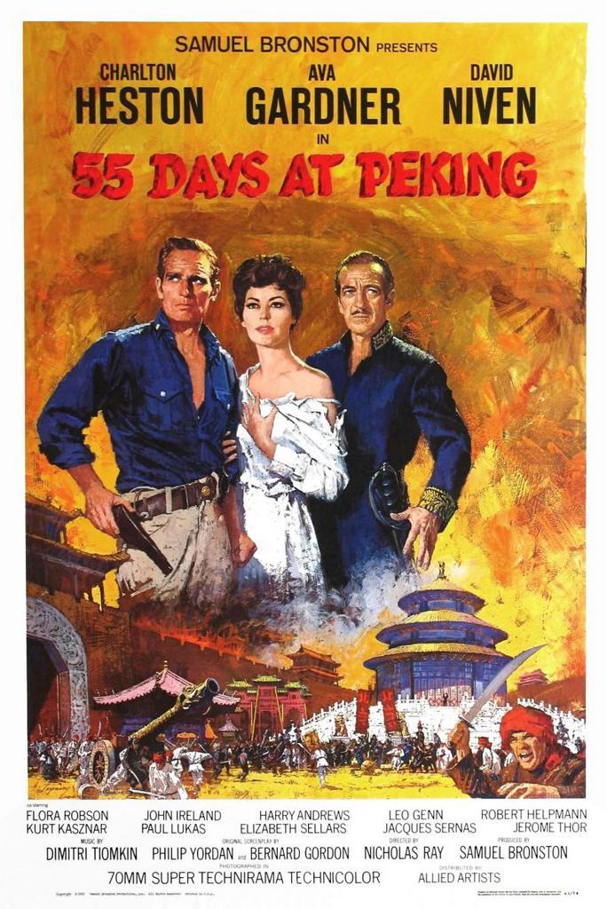 55 Days at Peking, David Niven, Charlton Heaton Ava Gardner., Cd's en Dvd's, Dvd's | Klassiekers, Zo goed als nieuw, Vanaf 12 jaar