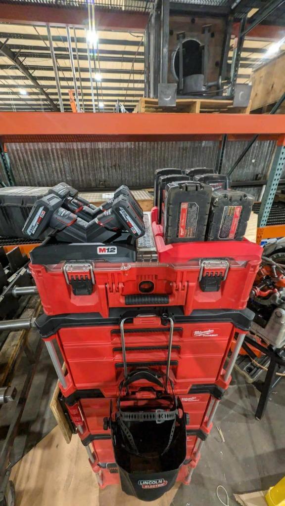 Milwaukee Packout M12 6 stuk Accuhouder, Doe-het-zelf en Verbouw, Gereedschapskisten, Nieuw, Ophalen of Verzenden