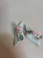 Vintage Porseleinen Servetringen met Rozen, Duitsland, Ophalen of Verzenden, Gebruikt, Overige materialen, Los bestek