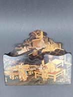 Japans Papier machë wandrekje 19e.Meiji periode, Ophalen of Verzenden