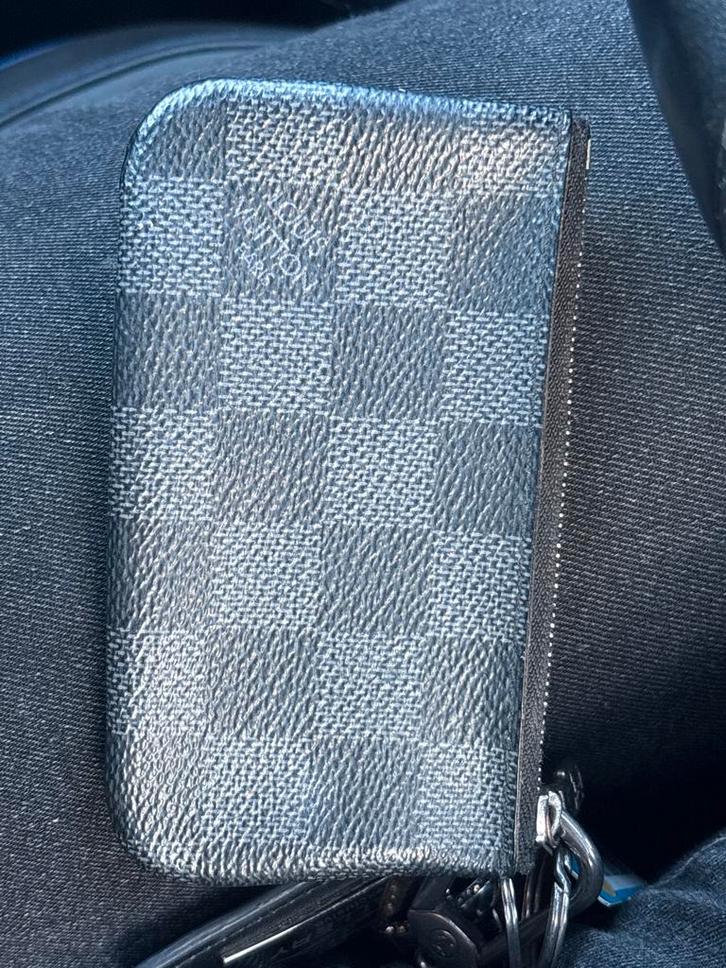 Louis Vuitton Kaarthouder - Topconditie!, Sieraden, Tassen en Uiterlijk, Portemonnees, Zo goed als nieuw, Overige merken, Zwart